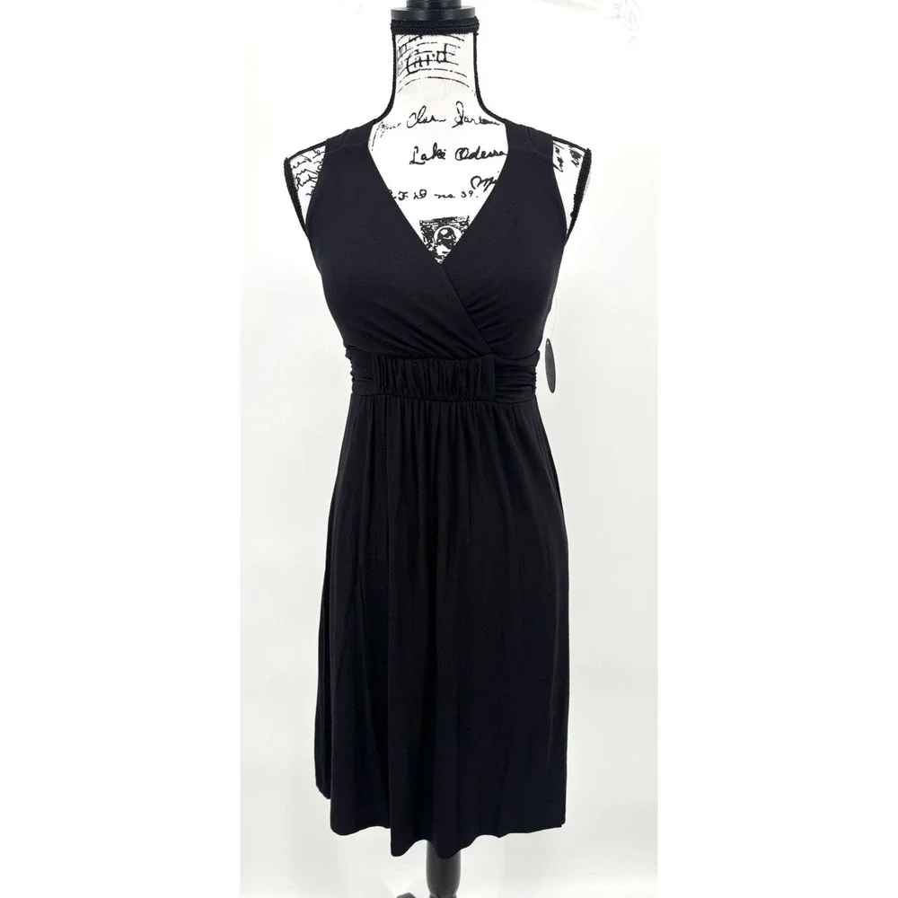Soma Intimates Cross Back Strap Bra Dress Black Size XS‎ NWT Built In Bra